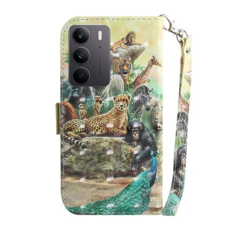 Чехол-книжка 3D Painting для Realme C75 - Zoo