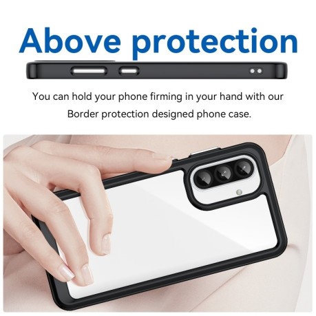 Противоударный чохол Colorful Acrylic Series для Samsung Galaxy A36 5G - черный