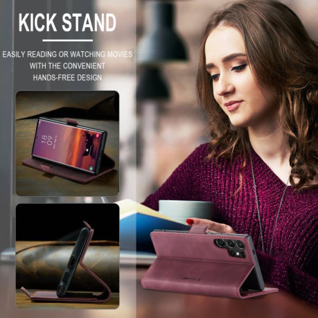 Чохол-книжка CaseMe-013 Multifunctional  для Samsung Galaxy S25 Ultra 5G - червоний