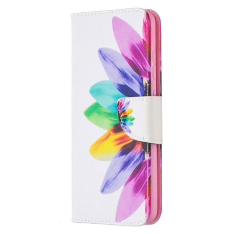 Чехол-книжка Colored Drawing Series на Samsung Galaxy A52/A52s - Sun Flower