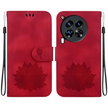 Чехол-книжка Lotus Embossed на Tecno Camon 30 Premier 5G — красный