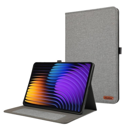 Чехол-книжка Fabric Leather для Xiaomi Pad 7 / 7 Pro - серый