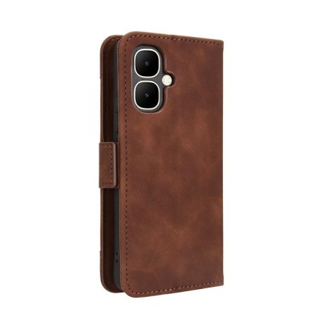 Чохол-книжка Skin Feel з м'якою фактурою Calf для Infinix Smart 10 / Tecno Pop 10 4G — коричневий
