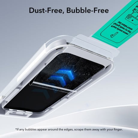Комплект защитного стекла ESR UltraFit Tempered Glass 2-pack на iPhone Air - transparent