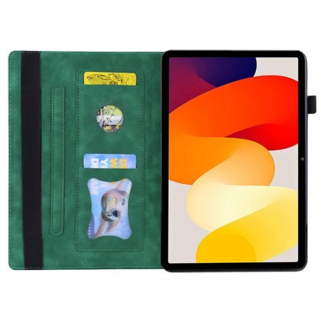 Чехол-книжка Splicing Series для Xiaomi Redmi K Pad - зелений