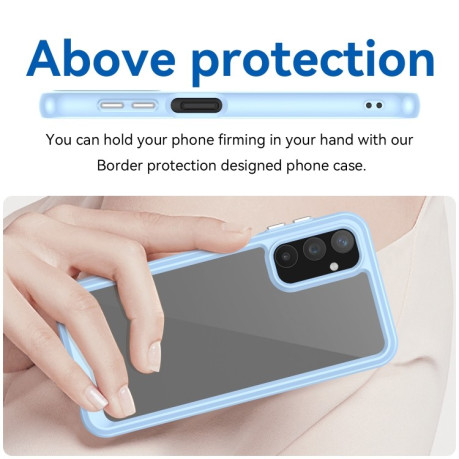Противоударный чехол Colorful Acrylic Series для Samsung Galaxy A25 5G - синий