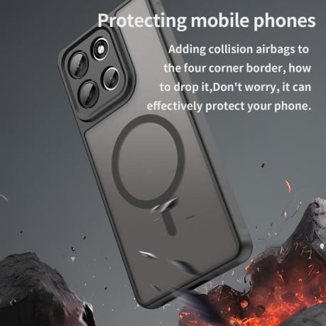 Чохол Fan Dun Series гібрид з Magsafe та захистом камери на Motorola Moto G86 5G - чорний