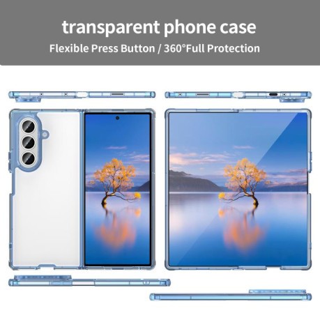 Чехол Airbag Magsafe PC Hybrid TPU для Samsung Galaxy Fold 7 5G - синий