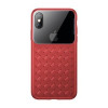 Ультратонкий чехол Baseus Weave Style на iPhone XS-красный
