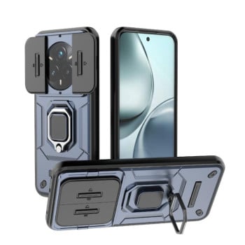 Противоударный чехол Sliding Camshield для Realme 14 Pro+ 5G - синий