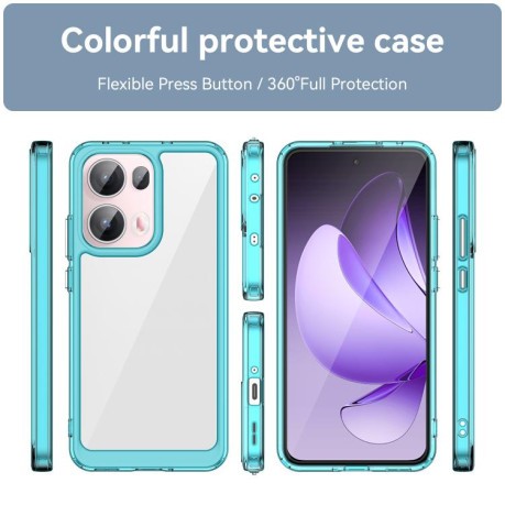 Протиударний чохол Colorful Acrylic Series для OPPO Reno13 Pro - синій