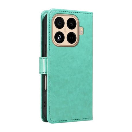 Чехол-книжка Cat Embossing Pattern на Xiaomi 15T Pro 5G EU 173mm - зеленый