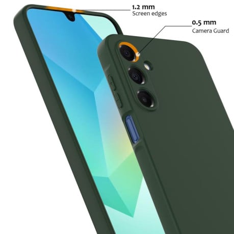 Силиконовый чехол Shockproof Silicone с Magsafe на Samsung Galaxy A17 5G - зеленый