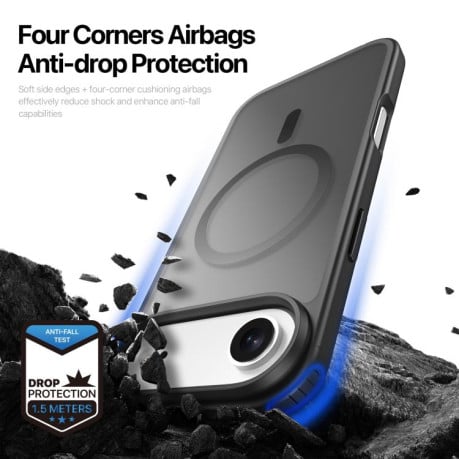 Чохол DUX DUCIS Yind Series із MagSafe гібрид на iPhone Air - чорний