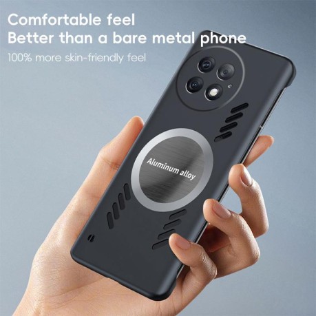 Протиударний чохол All-inclusive Lens Frameless Graphene Cooling для OnePlus 13 - помаранчевий