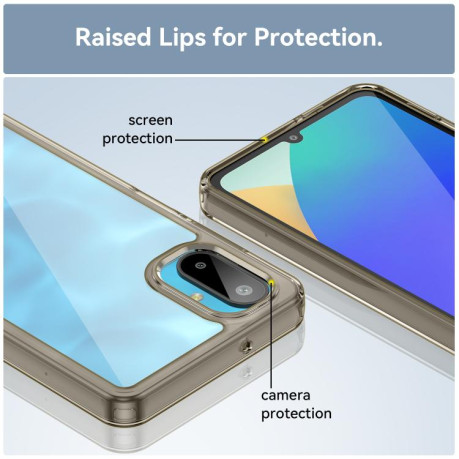 Противоударный чохол Colorful Acrylic Series для Samsung Galaxy M06 5G - серый
