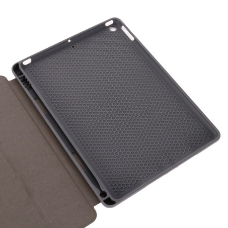 Чохол-книжка GEBEI Cloth Texture Horizontal Flip на iPad 9/8/7 10.2 (2019/2020/2021) - рожевий