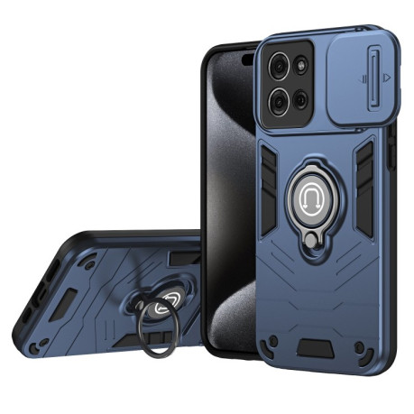 Протиударний чохол Sliding Camshield Ring Holder Motorola Moto G75 - синій