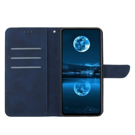 Чохол-книжка Stitching Embossed Leather для OPPO Reno15 Pro 5G Global — синій
