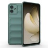 Силиконовый чехол Magic Flannel для Samsung Galaxy A07 4G - зеленый
