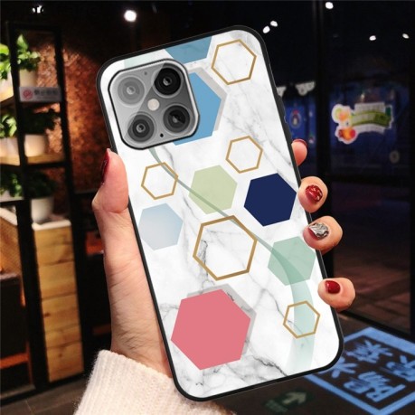 Протиударний чохол Frosted Fashion Marble для iPhone 13 Pro - More Six-sided Rows