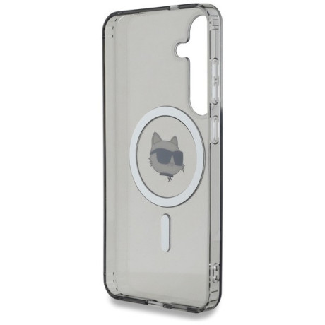 Оригінальний чохол Karl Lagerfeld Button Choupette Head Printed Logo MagSafe для Samsung Galaxy S25 Plus - Black