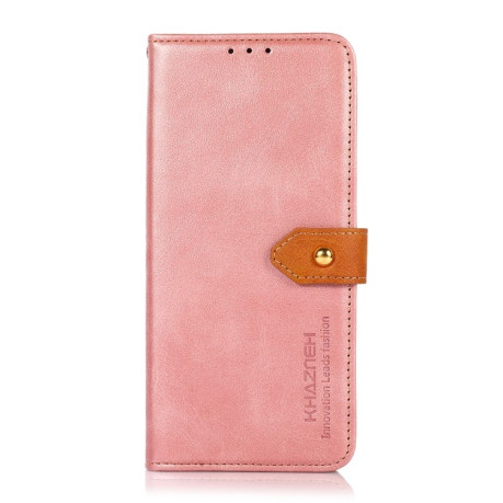 Чохол-книжка KHAZNEH Dual-color Cowhide на Xiaomi 13 Lite / Civi 2 - розовое золото