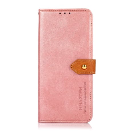 Чохол-книжка KHAZNEH Dual-color Cowhide для Xiaomi Redmi Note 11 Pro 5G (China)/11 Pro+ - рожевий