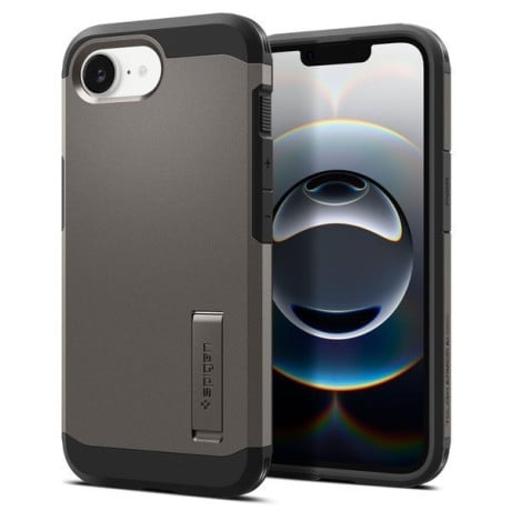 Оригинальный чехол Spigen Tough Armor MagSafe на iPhone 16e - Gray