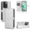 Чехол-книжка Honeycomb Dot для Vivo V27e / S16e - серебристый