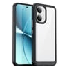 Противоударный чехол Colorful Acrylic Series с цветной силиконовой боковиной на Xiaomi Poco X8 Pro Max — чёрный