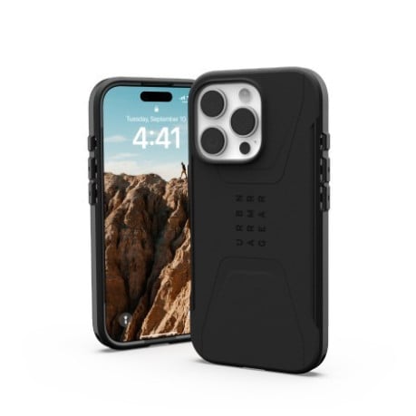 Оригінальний чохол UAG Civilian Magsafe для iPhone 16 Pro - Black