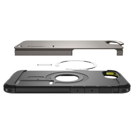 Оригинальный чехол Spigen Tough Armor MagSafe на iPhone 16e - Gray