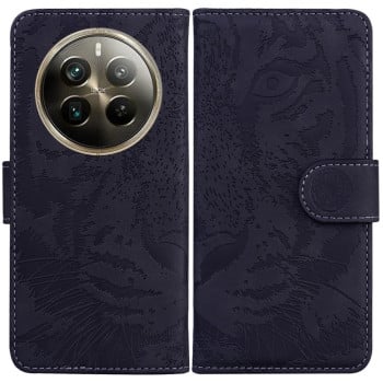 Чехол-книжка Tiger Embossing для Realme 12 Pro / 12 Pro+ - черный