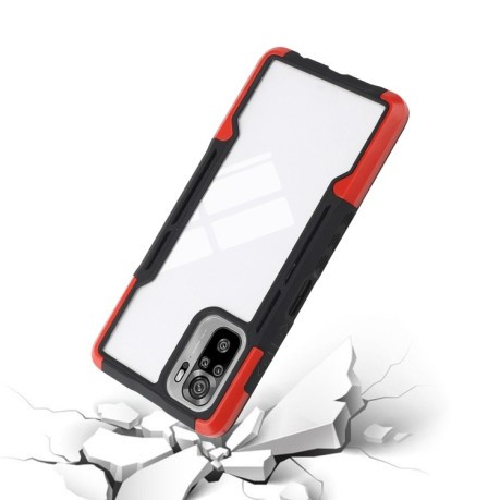 Противоударный чехол Acrylic 3 in 1 для Xiaomi Redmi Note 10/10s/Poco M5s - красный