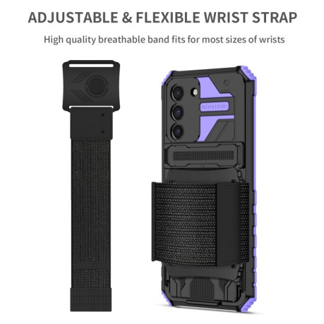 Протиударний чохол Armor Wristband для Samsung Galaxy S21 FE - фіолетовий
