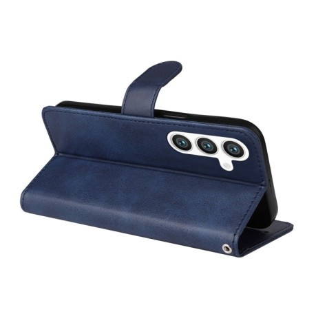 Чехол-книжка Stitching Calf Texture для Samsung Galaxy S25+ 5G - синий