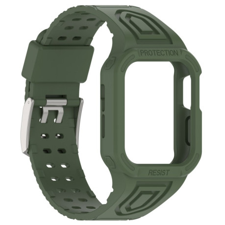 Ремінець Silicone Integrated для Apple Watch Series 8/7 45mm/44mm/42mm - зелений
