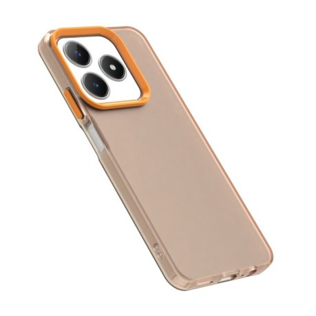 Противоударный чехол Candy Series для Realme C61/C63/Note 60/Note 60x - оранжевый