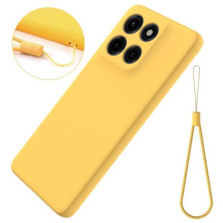 Силіконовий чохол Solid Color Liquid Silicone на Motorola Edge 60 - жовтий