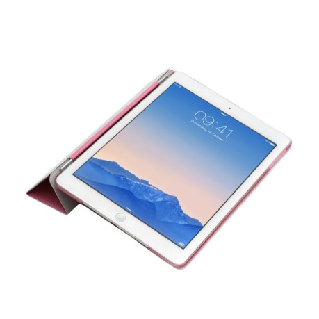 2 в 1 Чехол Smart Cover + Накладка на заднюю панель для на iPad Air -розовый
