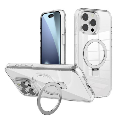 Противоударный чехол Kalebol MagSafe Holder Simple Clear для iPhone 17 Pro Max - прозрачный
