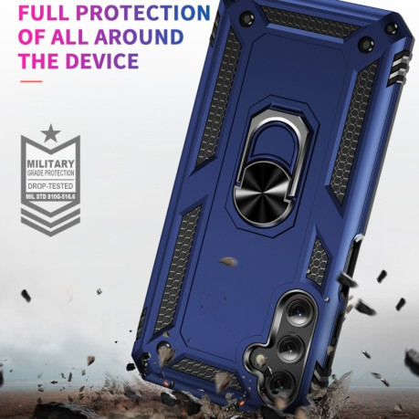 Противоударный чехол HMC 360 Degree Rotating Holder для Samsung Galaxy A24 4G - синий