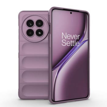 Силіконовий чохол Magic Flannel для OnePlus 13R/Ace 5/Ace 5 Pro/Ace 5 Pro - фіолетовий