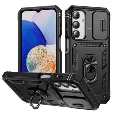 Противоударный чехол Sliding Camshield для Samsung Galaxy A26 5G / A17 5G - черный