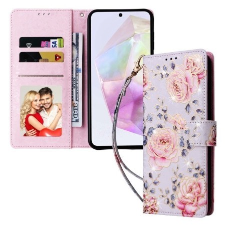 Чохол-книжка Bronzing Painting RFID для Samsung Galaxy A26 5G - Rose