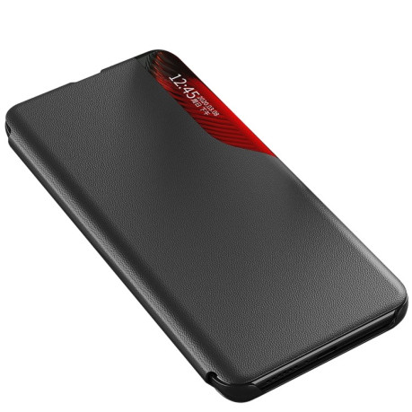 Чехол-книжка Clear View Standing Cover для Xiaomi Poco F5 Side Display Adsorption - черный