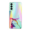 Противоударный чехол Laser Marble Pattern для Samsung Galaxy S22 Plus 5G - зеленый
