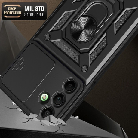 Протиударний чохол Sliding Camshield для Samsung Galaxy A16 5G - червоний