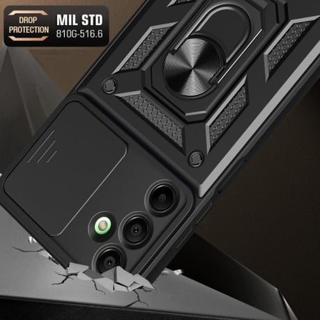 Протиударний чохол Sliding Camshield для Samsung Galaxy A16 5G - рожеве золото